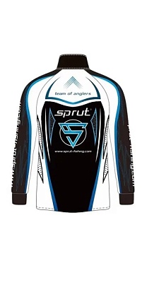 Футболка SPRUT Team of Anglers II (синий, с длинным рукавом/Black/White/Blue) р.XXXL